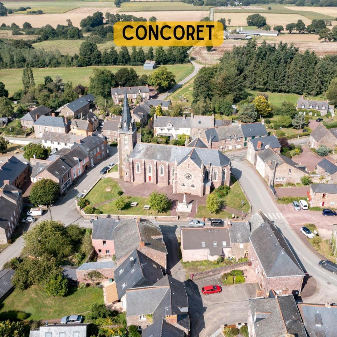 Camping Le Val Aux Fees - Broceliande Concoret المظهر الخارجي الصورة