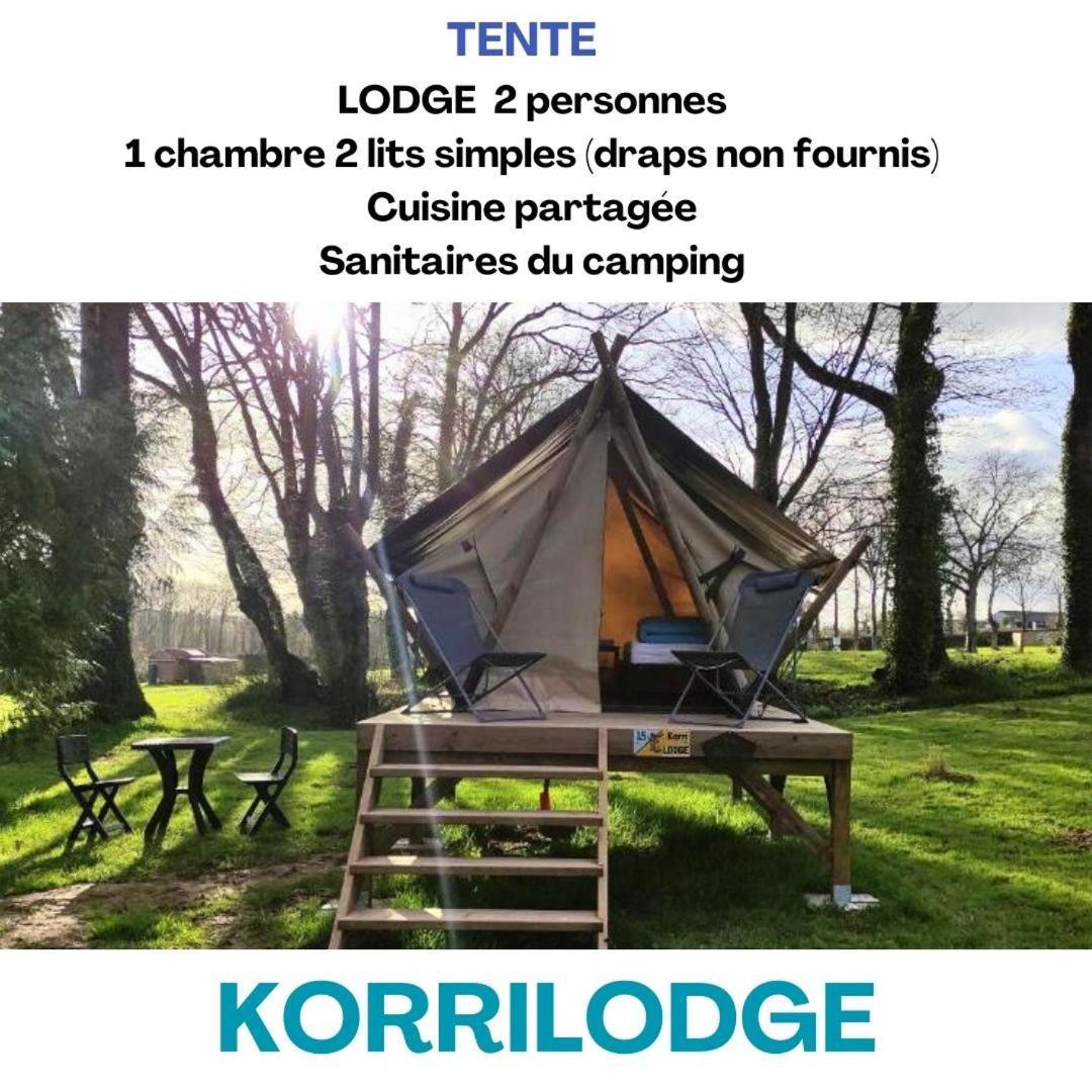 Camping Le Val Aux Fees - Broceliande Concoret المظهر الخارجي الصورة